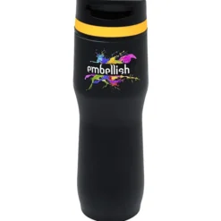 Persona Caturra Vacuum Tumbler - 16 oz - Black - Full Color - 24 hr
