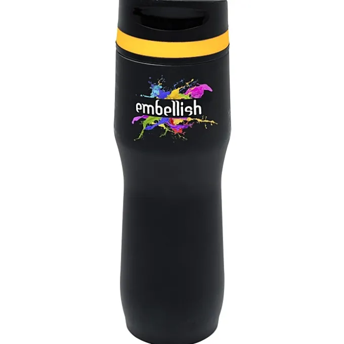 Persona Caturra Vacuum Tumbler - 16 oz - Black - Full Color - 24 hr