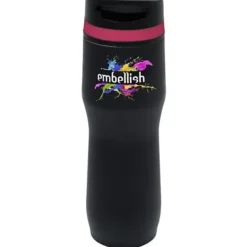 Persona Caturra Vacuum Tumbler - 16 oz - Black - Full Color - 24 hr