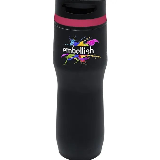 Persona Caturra Vacuum Tumbler - 16 oz - Black - Full Color - 24 hr