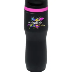 Persona Caturra Vacuum Tumbler - 16 oz - Black - Full Color - 24 hr