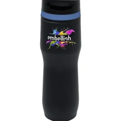 Persona Caturra Vacuum Tumbler - 16 oz - Black - Full Color - 24 hr