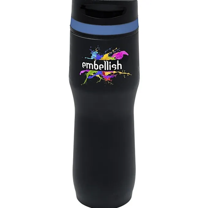 Persona Caturra Vacuum Tumbler - 16 oz - Black - Full Color - 24 hr
