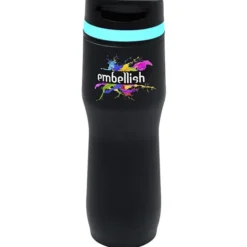 Persona Caturra Vacuum Tumbler - 16 oz - Black - Full Color - 24 hr