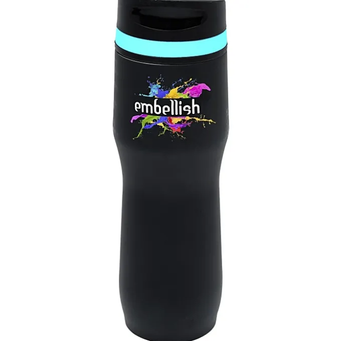 Persona Caturra Vacuum Tumbler - 16 oz - Black - Full Color - 24 hr
