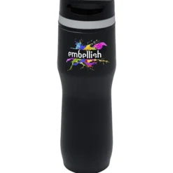 Persona Caturra Vacuum Tumbler - 16 oz - Black - Full Color - 24 hr