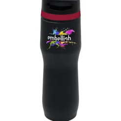 Persona Caturra Vacuum Tumbler - 16 oz - Black - Full Color - 24 hr