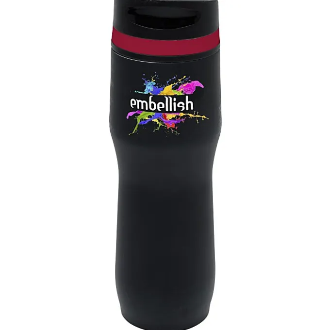 Persona Caturra Vacuum Tumbler - 16 oz - Black - Full Color - 24 hr