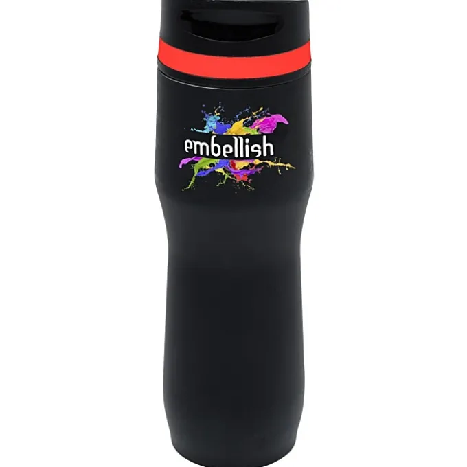 Persona Caturra Vacuum Tumbler - 16 oz - Black - Full Color - 24 hr