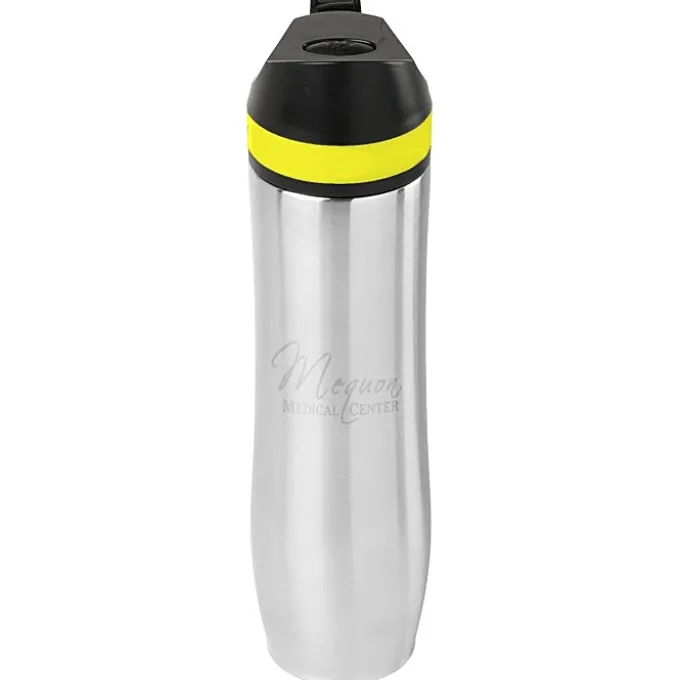 Persona Wave Vacuum Sport Bottle - 20 oz. - Laser Engraved - 24 hr