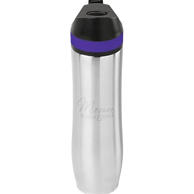 Persona Wave Vacuum Sport Bottle - 20 oz - Laser Engraved