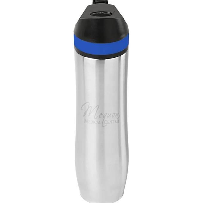 Persona Wave Vacuum Sport Bottle - 20 oz - Laser Engraved