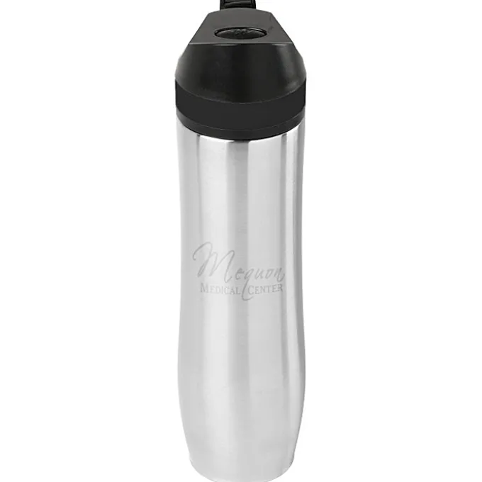 Persona Wave Vacuum Sport Bottle - 20 oz - Laser Engraved