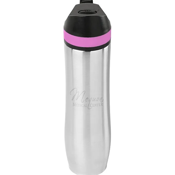 Persona Wave Vacuum Sport Bottle - 20 oz - Laser Engraved