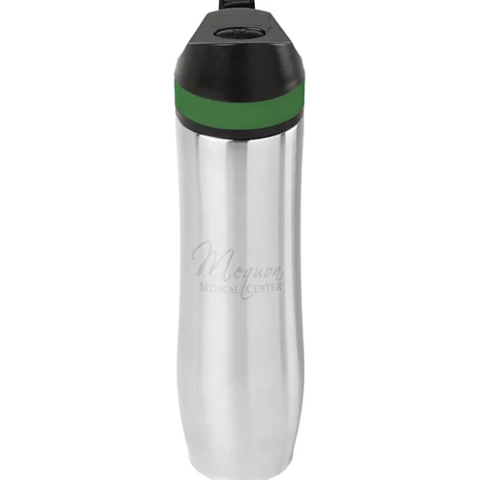 Persona Wave Vacuum Sport Bottle - 20 oz - Laser Engraved