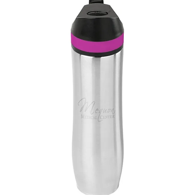 Persona Wave Vacuum Sport Bottle - 20 oz - Laser Engraved