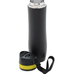Persona Wave Vacuum Sport Bottle - 20 oz - Black - Laser Engraved