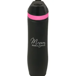 Persona Wave Vacuum Sport Bottle - 20 oz. - Black - Laser Engraved - 24 hr