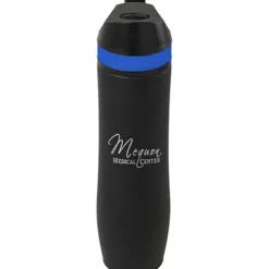Persona Wave Vacuum Sport Bottle - 20 oz. - Black - Laser Engraved - 24 hr