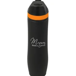 Persona Wave Vacuum Sport Bottle - 20 oz. - Black - Laser Engraved - 24 hr
