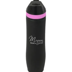 Persona Wave Vacuum Sport Bottle - 20 oz. - Black - Laser Engraved - 24 hr