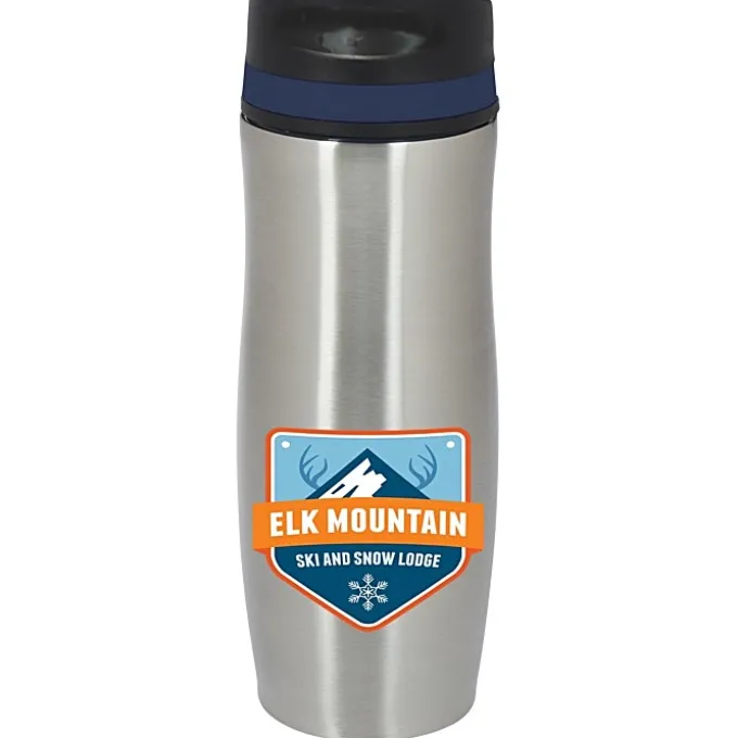 Persona Wave Vacuum Tumbler - 14 oz. - Full Color - 24 hr