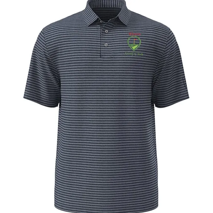 PGA Tour Heather Feeder Stripe Polo