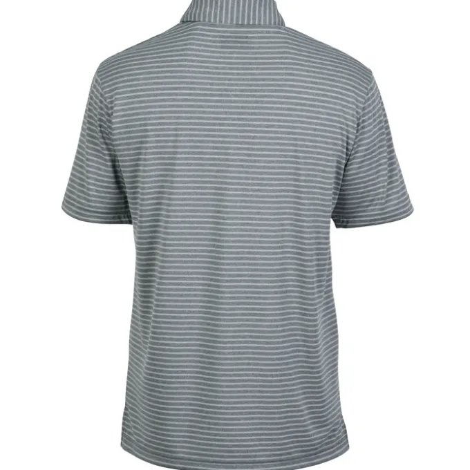 PGA Tour Heather Feeder Stripe Polo
