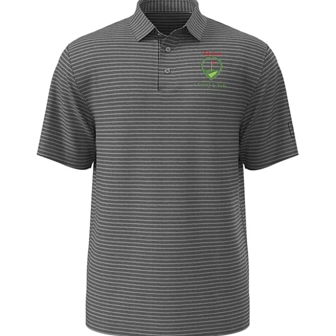 PGA Tour Heather Feeder Stripe Polo