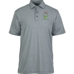 PGA Tour Heather Feeder Stripe Polo