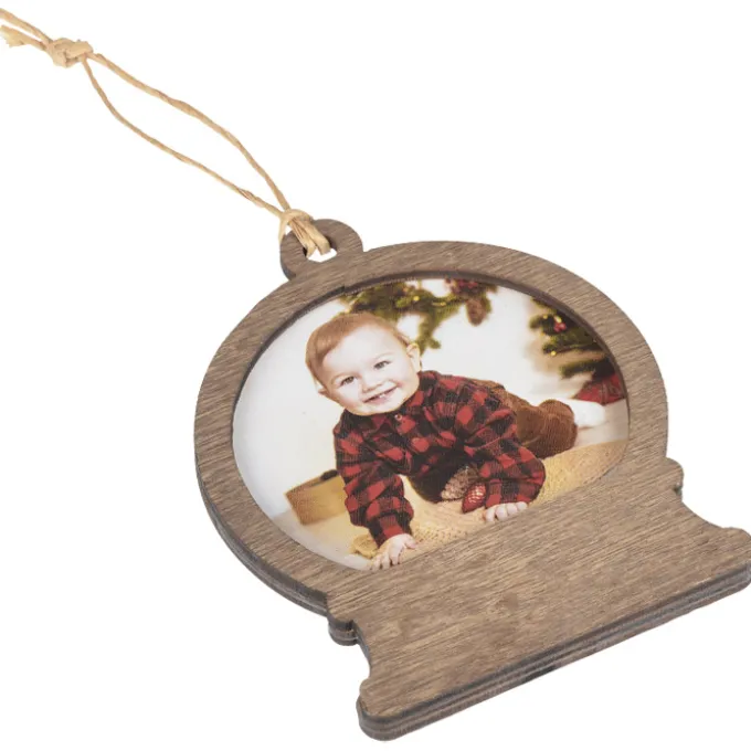 Photo Snowglobe Wood Ornament