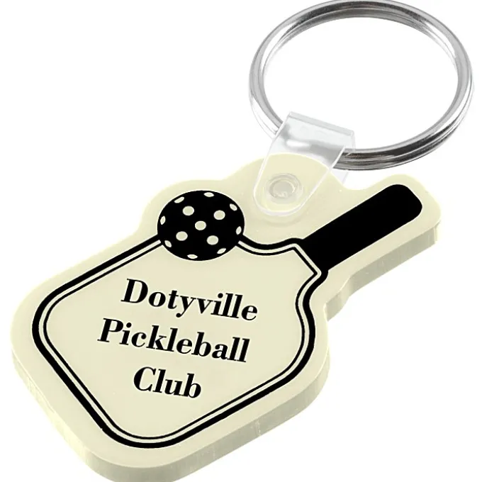 Pickleball Soft Keychain - Opaque