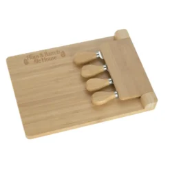 5-Piece Magnetic Bamboo Cheese Board Set