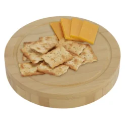5-Piece Swivel Top Bamboo Cheese Board