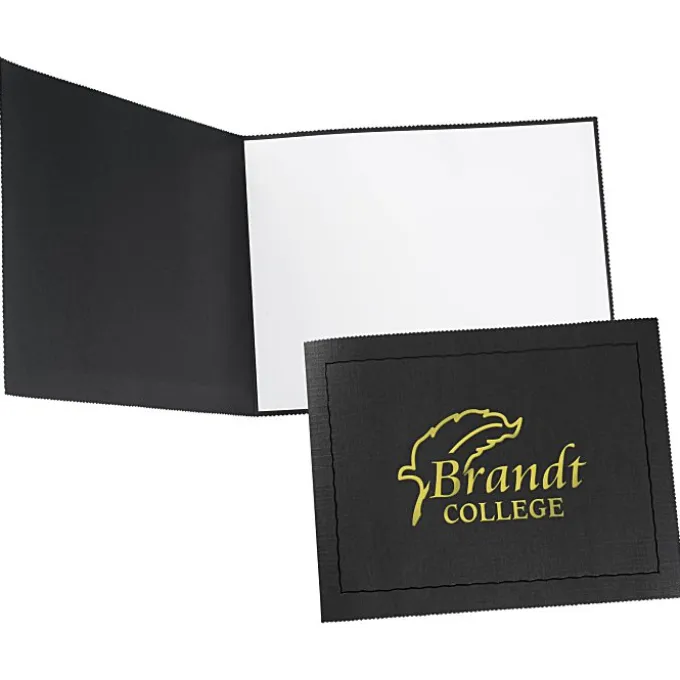 Pinked Edge Certificate Holder - Horizontal