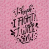 Pink Ribbon Bandana - 22 inches x 22 inches