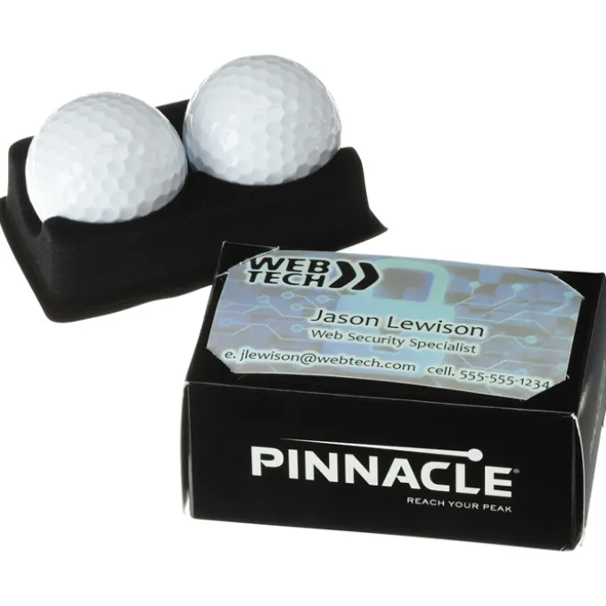 Pinnacle Distance 2 Ball Business Card Box