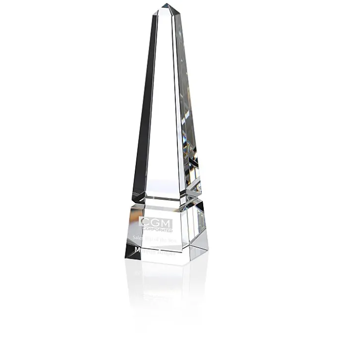 Pinnacle Obelisk Crystal Award - 24 hr