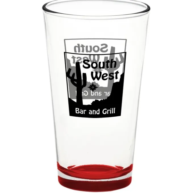 Pint Glass - 16 oz - Bottom Color