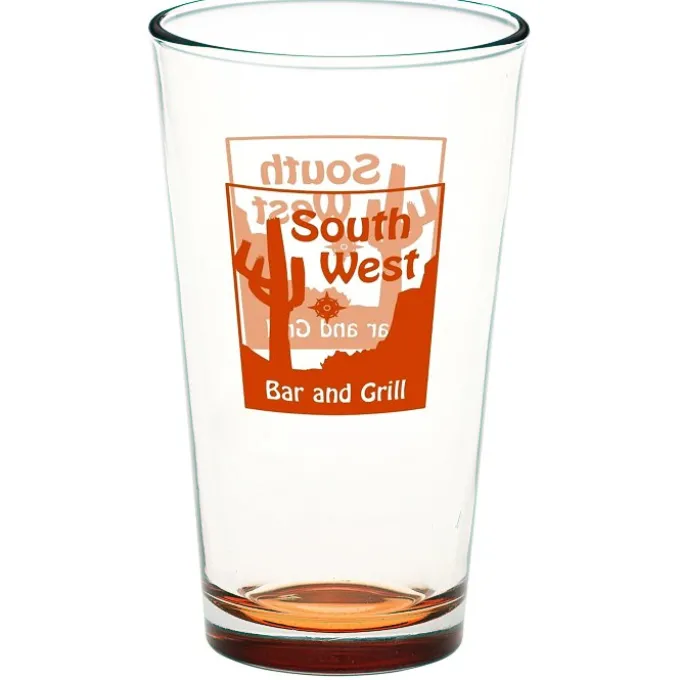 Pint Glass - 16 oz - Bottom Color