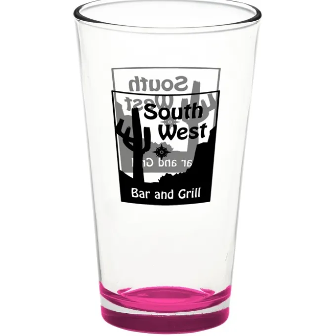Pint Glass - 16 oz - Bottom Color