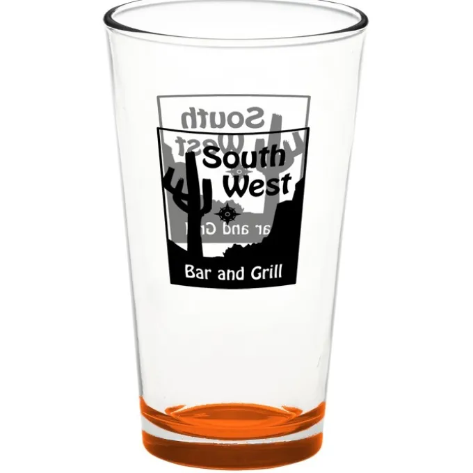 Pint Glass - 16 oz - Bottom Color