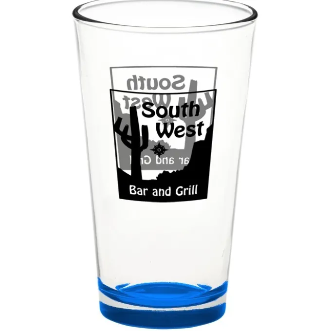 Pint Glass - 16 oz - Bottom Color