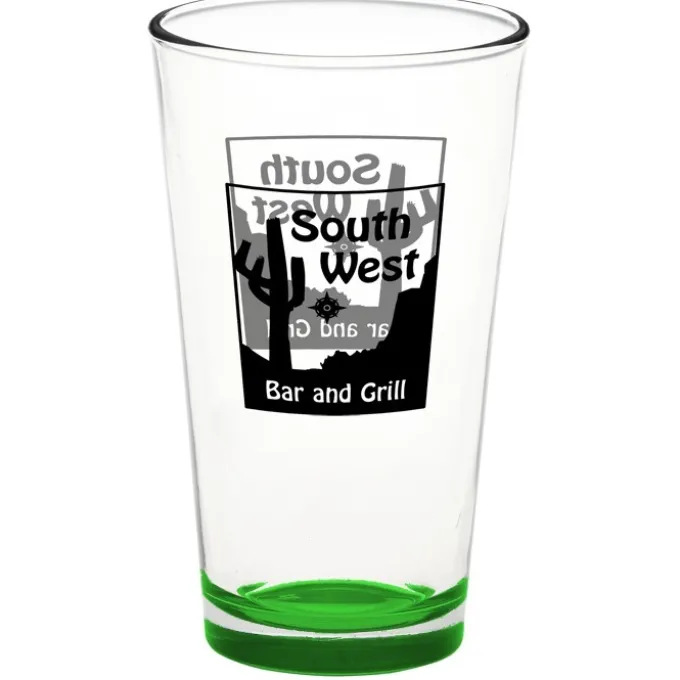 Pint Glass - 16 oz - Bottom Color