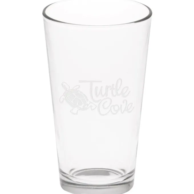 Pint Glass - 16 oz - Deep Etch