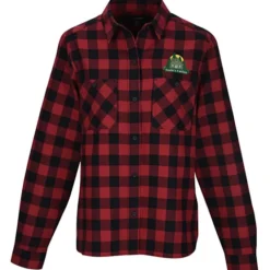 Plaid Flannel Two Pocket Shirt - Ladies'