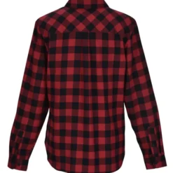 Plaid Flannel Two Pocket Shirt - Ladies'