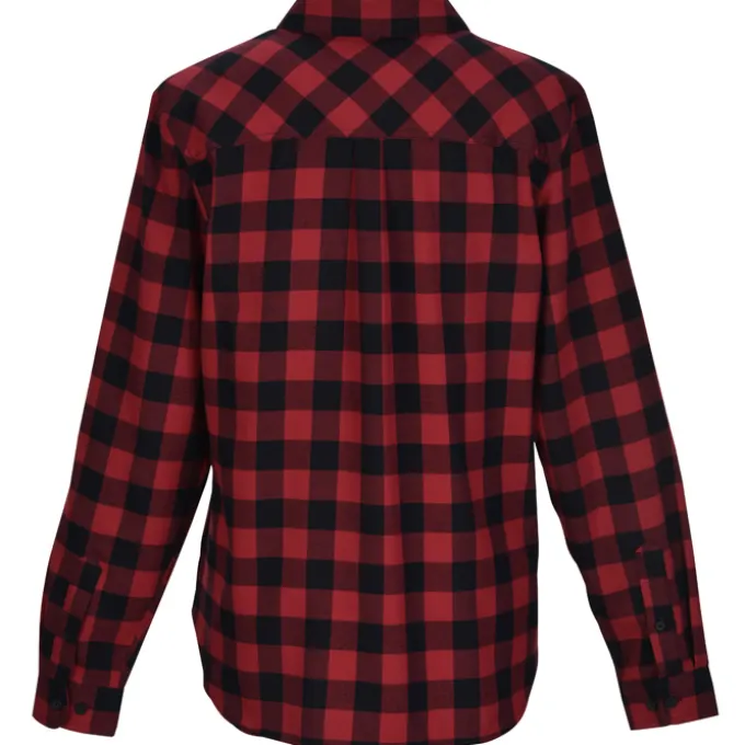 Plaid Flannel Two Pocket Shirt - Ladies'