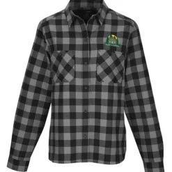 Plaid Flannel Two Pocket Shirt - Ladies'