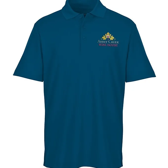 Plaited Honeycomb Pique Polo - Men's